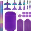 AIFUDA - Kit di 22 penne per pittura con diamanti 5D, accessori per pittura con diamanti 5D, con 12 punte filettate per fai da te