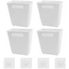 JRSHIRLEYLTD 4 scatole autoadesive per armadietti da cucina, porte, organizer da cucina, organizer per piccoli oggetti, organizer per armadio, bagno, frigorifero