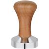 Vicloon caffè Tamper, Pressino per caffè 51mm Tamper Caffe con Base in Acciaio Inox Manico in Legno, Pressino per caffè Espresso per La Pressatura, Tamper per caffè Accessori Barista