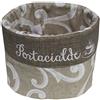 Russo Tessuti Centrotavola Contenitore Cucina Porta Cialde caffè Oggetti Zucchero Ghirigori -Beige