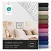 VEL VET HOME VelvetHome Lenzuolo con Angoli Una Piazza e Mezza 120x200 cm, 100% Cotone Pettinato, Jersey per Materassi fino a 25 cm, OEKO-TEX Elastico, Traspirante, Morbido, Bianco