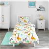 Bloomsbury Mill - Set biancheria da letto per bambini - Animali del Safari e Giungla - Set Copripiumino Lettino e federa per Ragazzi e Ragazee - Lenzuola Culla per junior e bambino - 120 x 150 cm