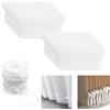heavenlife 20 Pcs Pesi di Tende Verticali 127mm con 10m Catena, Kit di Ricambio e Riparazione per Lamelle, Verticali a Lamelle Accessori Adatto per Ufficio e Casa