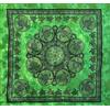 Seamar Copritutto Grande Tartarughe 80% Cotone 20% Poliestere 210x230cm Copridivano Telo Mare Maxi Arazzo Decorativo (Verde Bottiglia)