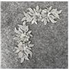 GIVBRO 3D Flower Applique Patch da cucito Ricamato Pizzo Collare Falso per Panno Partito Abito Decorazione Accessori Costume Grigio