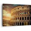 ARTTOR Quadro su Tela Coloseum Roma Architettura Italia Stampe da Parete 70x50cm Quadri Moderni Soggiorno Camera da Letto 1 pezzo Piccoli Decorazione Murale Wall Art Canvas Grafica Immagini AA70x50-2966