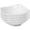 Westmark 4 Ciotoline in ceramica, Quadrato, Piccolo, Dimensioni: 7,4 x 7,4 x 2,5 cm, Ceramica, Tapas + Friends, Bianco, 6975224B