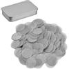 Wisebom Filtri per Tubi da 15 mm 200Pcs Schermi di Fumo Filtri Filtri a Schermo Tubo in Acciaio Inox Schermi per Fumatori Filtri a Schermo Tubo con Scatola di Immagazzinaggio