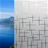 LUMEN HOME FILMS - Pellicola Privacy Vetro Ghiaccio croci MISURE GRANDI (CROCI, 90 X 300 CM) Finestre Box Doccia decorativa Oscurante Antisguardo Riutilizzabile Elettrostatica