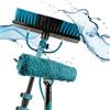 Sillar Scopa telescopica con tubo acqua, Estensibile 4,89 Metri, Contenitore detergente, Pulizia Pannelli fotovoltaici, lavaggio di camion, auto, finestre, poster di negozi, imbarcazioni, Versatilità