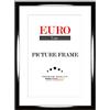 EUROLine35 Cornice foto in legno 70 x 100 cm su misura - colore: Nero lucido | taglia selezionabile | con vetro acrilico antiriflesso | cornici per foto | Manifesti | puzzle