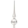 com-four® Tappetino per Albero di Natale - Piano in Vero Vetro, 28 cm