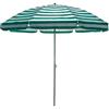 Generic XYNSNDB Ombrellone da Spiaggia a Righe 2M/2.2M/2.5M, ombrellone da Giardino con 8 Stecche per Spiaggia/Piscina/Patio (Beige)