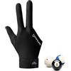 Generic Guanti da biliardo professionali da biliardo, per tiratori di stecche, mano sinistra/destra, taglia universale, 3 dita, per sport carambola