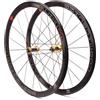 QHYRZE 23C 25C 28C V/C Freno Ruote in Carbonio, 700C Copertoncino Tubeless Ready Bici da Strada Set di Ruote Pilastro Raggi 18/21 Fori for 8 9 10 11 Velocità(Gold)