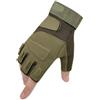 Generico Guanti mezze dita antiscivolo unisex for ciclismo e fitness(Green,M)
