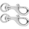 Haofy 2 Pezzi 80 Mm Clip per Immersione Moschettoni Girevoli Ideali per Attrezzatura Subacquea e Prodotti in Pelle con Forte Occhio Rigido