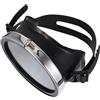 WRITWAA Maschera Subacquea Vetro Ecologico e Silicone Nero, Occhialini da Nuoto Anti-appannamento dal Design Wide-field per Snorkeling e Festa Estiva