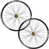 QHYRZE Set Di Ruote For Mountain Bike Da 26/27,5/29 Pollici, Cerchio In Lega Di Alluminio, Ruota For MTB Freno A Disco 32H Sgancio Rapido Bicicletta Ruote 7-11 Velocità Cassetta(Gold,27.5'')