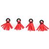 HERCHR Indicatori di Attacco per Pesca a Mosca Schiuma, indicatori di Pesca a Mosca 4 Pezzi Piccola Canna da Pesca Galleggianti Bobber per Accessori per la Pesca a Mosca (4 Colori Misti)