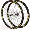 QHYRZE Set di Ruote for Biciclette 700C, Cerchi for Bici Ultraleggeri A Doppia Parete in Lega di Alluminio 38mm di Altezza, Set di Ruote for Bici da Corsa A Sgancio Rapido(Rot)