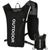Riaisttd Running Vest, 5L Hydration Backpack, Lightweight Water Pack with Reflective Strips 36x21x8cm/, Breathable Outdoor Gear for Running, Hiking, Camping, Green, Arancione, Nero, Grigio