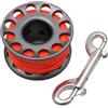 UMEXIDRA Mulinello per Immersioni subacquee, Bobina Apnea in Alluminio con Doppia Clip Multicolor da 15m/30m(Blue,15m)