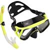 Jenivaint Set di Tubi per Occhiali da Snorkeling Set da Snorkeling Regolabile con Vetro Temperato PC Silicone Vestibilità Ergonomica Design Portatile Resistente all'usura per Adulti Nuoto