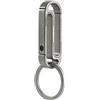KeyUnity KM10 Clip portachiavi a moschettone a doppio lato, portachiavi a scatto in titanio EDC per cintura (sabbiato)