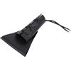 POENVFPO Fodero per Spada in Pelle PU Fondina per Spada Regolabile a Triangolo con 2 Cinturini per Cintura da Allenamento Cosplay Costume Vichingo Medievale o Trasporto Sulla Coscia (BLACK)