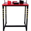 Generic Tavolo Da Braccio Di Ferro Standard Attrezzatura For Il Fitness, Tavolo Da Battaglia For Braccio Di Ferro Da Allenamento Professionale In Acciaio, Piastra Di Supporto Da Combattimento(Red)