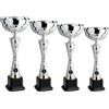 Hole Gadget Coppa Trofeo Personalizzati, Premiazioni Singole o in Set Completi, Sportivi per Eventi, Calcio, Fantacalcio, Basket, Padel, Personalizzabile su Targhetta cod. 10.071 (Set da 4)