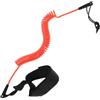 ULTECHNOVO Guinzaglio da Surf Leash in TPU Arancione per Paddleboard Cinturino Ergonomico Antismarrimento per Sport Acquatici