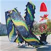 JAYWIS Dragon Poi Black Dragon Poi Flinging nastro, sport all'aperto danza Dragon Streamer Wu Long Kites, Seniors Dragon Spinning Nastri per parchi/cortili/quadrati (dimensioni: 8 m (26 piedi))