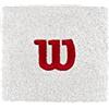 Wilson WR5602100 Polsino da Tennis, in Spugna, Taglia Unica, Bianco