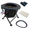 Habeygard WC portatile pieghevole, WC, campeggio, furgone, adulto e bambino | WC portatile pieghevole da viaggio, sedia mobile, vaso da camera. Auto escursionismo bivacco, comodo sedile igienico.