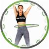 Generico Super risparmio Hula Hoop - Cerchio Ginnastica Per Addominali - Verde - 1,8 Kg, Unisex - Adulto, Green, 1.8 kg