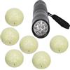 Generic Palline da Leggere 6 Pezzi Palline da Allenamento Fluorescenti Luminose per la Pratica Notturna Facile visibilità Resina e Gomma Durevoli