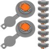 SHINEOFI 10 Pezzi Valvola Gonfiabile in Tpu 12mm per Cuscino da Viaggio e Materasso da Campeggio, Tappi di Ricambio Leggeri con Chiusura Affidabile per Utilizzo Outdoor e Viaggio