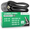 MoovMoov Camera d'Aria Moto 19 Pollici per Pneumatici 100/100-19, 120/70-19, 110/80-19, 120/80-19, 3.50-19 e 3.75-19 - Versione Pro Rinforzata