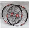 QHYRZE 26/27.5/29 Pollici MTB Set di ruote Mountain Bike Wheelset, Freno A Disco Cerchi Doppia Parete Set Ruote Bici Rilascio Rapido 32 Fori for 8-11 Velocità(Black,29 inch)