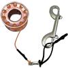 CQAHDSEVF Bobina da Immersione "Finger Spool", Cave Wreck Diving Spool Finger Reel Bullone in Lega di Alluminio Moschettone 15m 20m Multicolor(Black 15m Green Line)