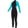 Fawfose Muta da Sub da Donna da 3 Mm, Muta in Neoprene a Maniche Lunghe a Corpo Intero con Isolamento Termico, per Nuoto, Surf, Kayak (Donne-Blu L)