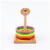 JWQFBC Gioco Lancio Anelli in Legno per Bambini, Gioco da Esterno e Giardino Educativo 4-6 Anni, Coniglio