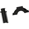 Whoasyst Supporto interno per batteria reggisella per bicicletta, installazione elettrica con supporto in gomma a coste, manicotto, riparazione, uso interno porta batteria per biciclette