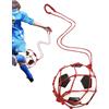 Genérico Rete per pallone da calcio, rete per pallone da calcio, in rete di nylon, per riporre pallavolo, porta una sola palla, multifunzionale per sport all'aria aperta