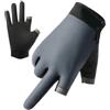 Generico Guanti touchscreen estivi a due dita unisex, pesca ciclismo fitness(Full blackgreen)