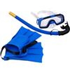 HORIALENCE Set Snorkeling per Maschera Regolabile e Pinne in Pvc, Cinturino la Parte Superiore e Tallone Regolabili, per Vacanze in Famiglia e Attività All'aperto