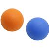 RNXRZANK Set di 2 Palline da Massaggio: Palline per Massaggio Profondo per Schiena, Realizzate Elastico, per Alleviare La Tensione Muscolare, Arancio