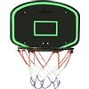 ELzEy Canestro da Basket con Trampolino Palla Gonfiabile e Pompa Set for canestro all'aperto for Giochi Giocattoli(B)